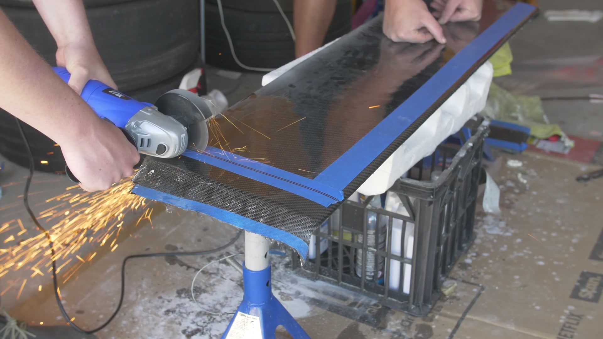 Custom carbon fibre drag spoiler pt.78