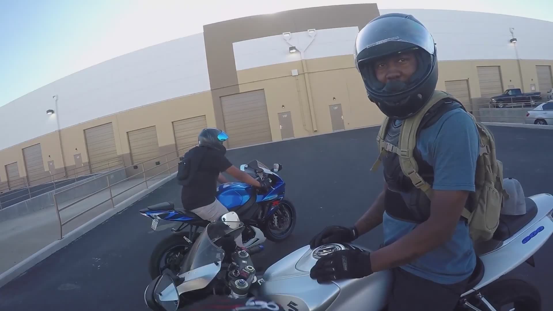 Fidget spinners and wheelies during our ride