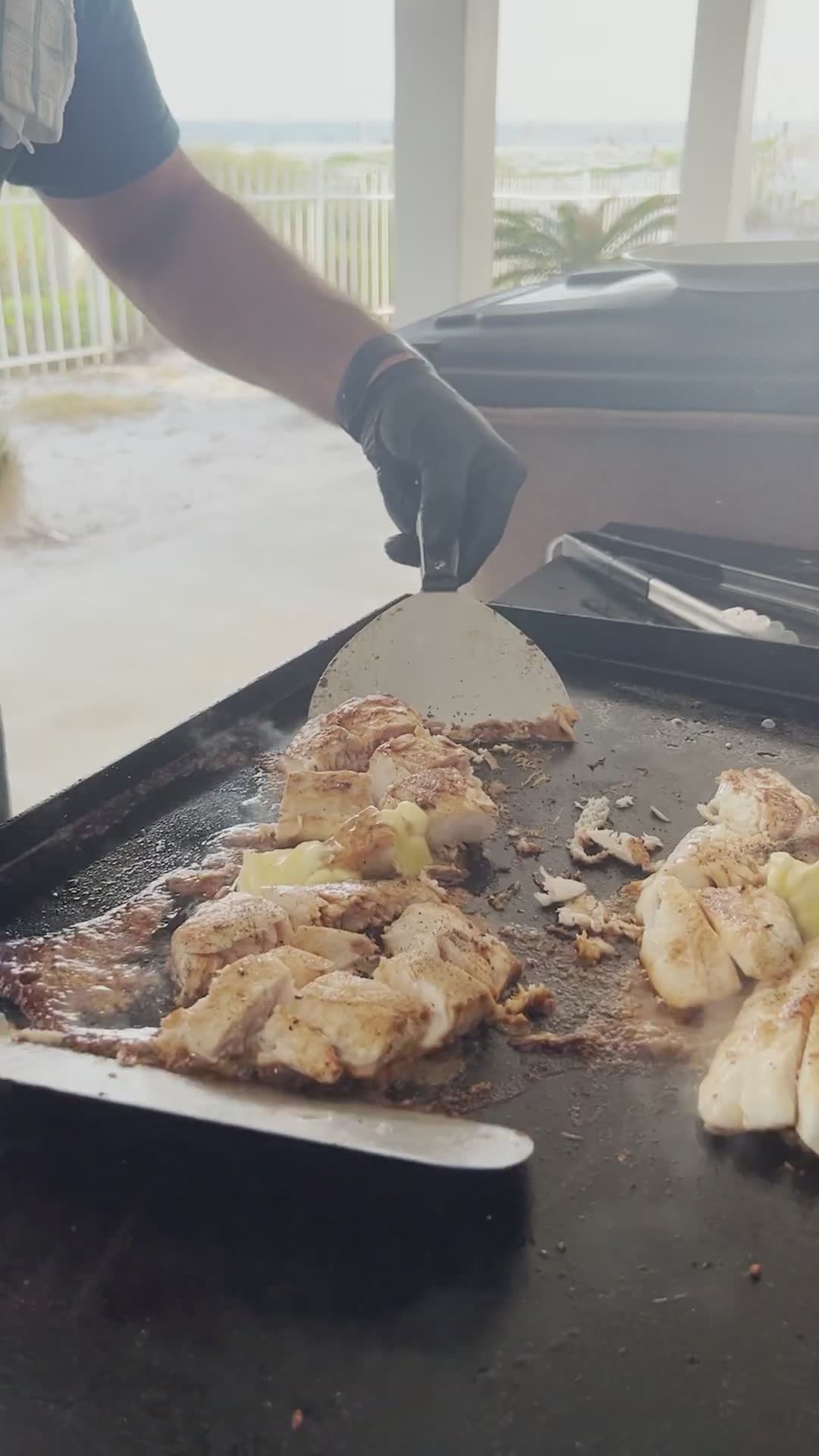 Our favorite meal when we're at the beach: hibachi teppanyaki