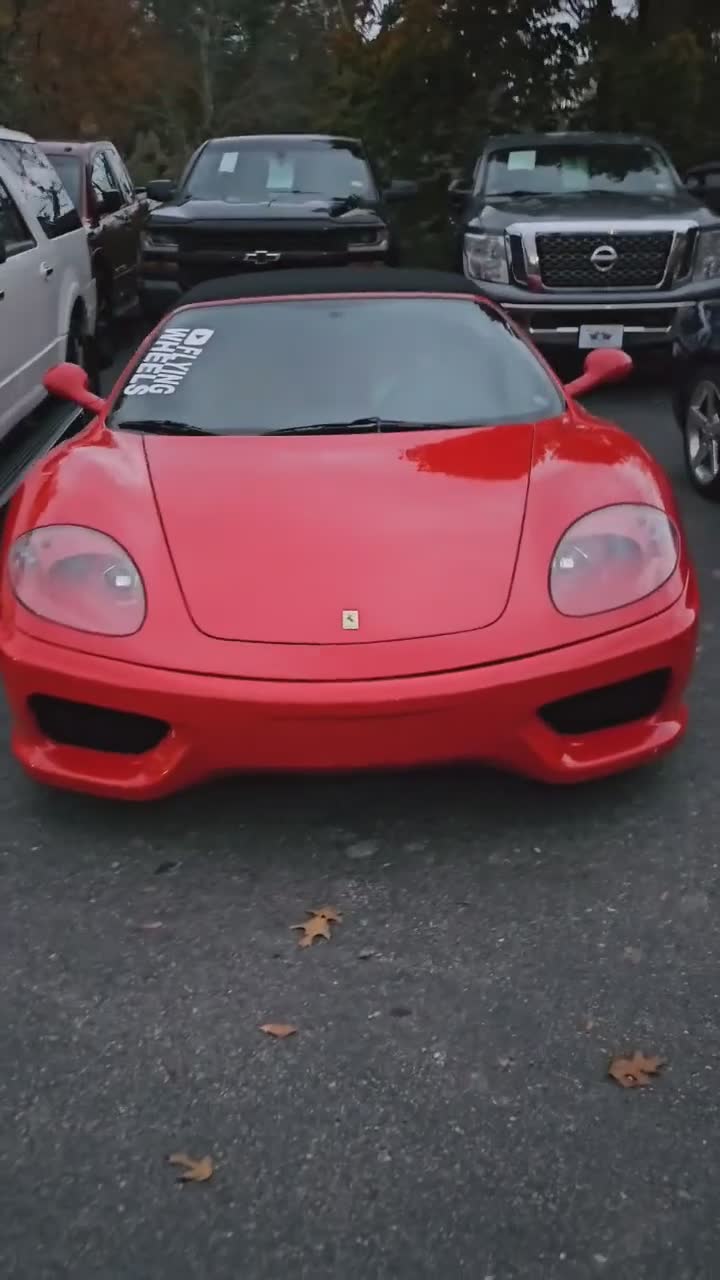 Teen Ferrari near crash