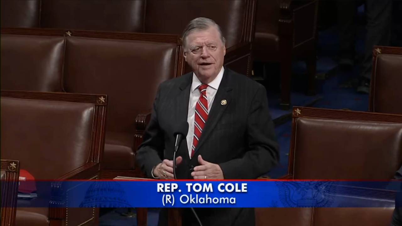 US House Floor - Rep. Cole (R-OK): “The Rhetoric on the other side hasn’t had much to do with the legislation in front of us”