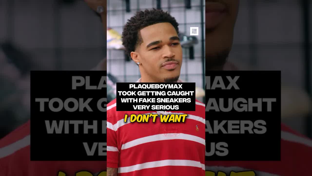 Safe to say @plaqueboymax is never gonna get fooled by a pair of fakes again 😂 #SneakerShopping