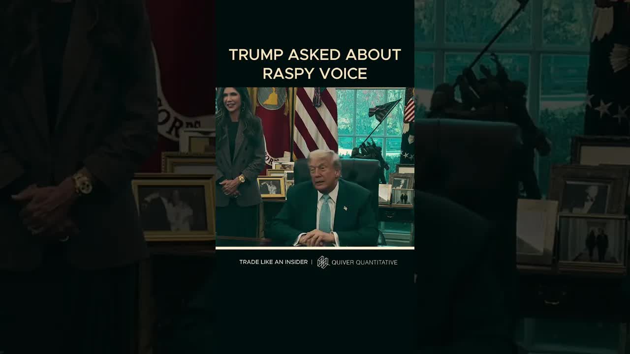 Trump was just asked about his voice