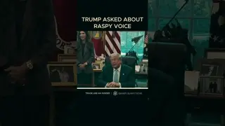 Trump was just asked about his voice