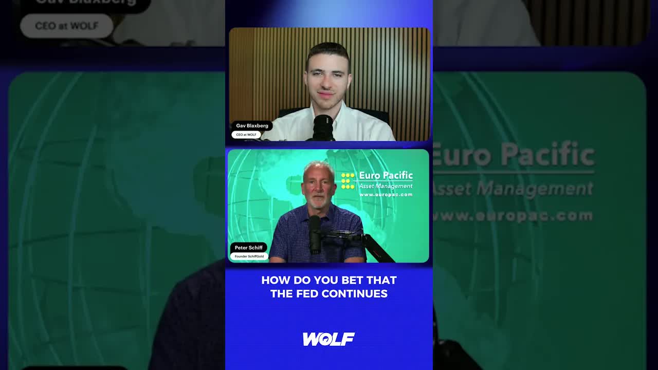 “I don’t fight the fed that’s why I own gold” - Peter Schiff