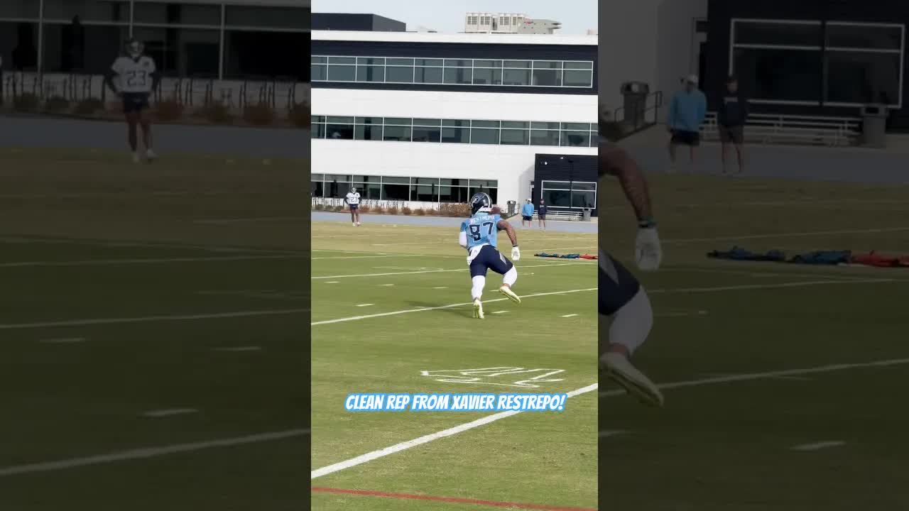 Xavier Restrepo is out here trying to earn his spot this weekend 👀 #shorts #titans #nfl