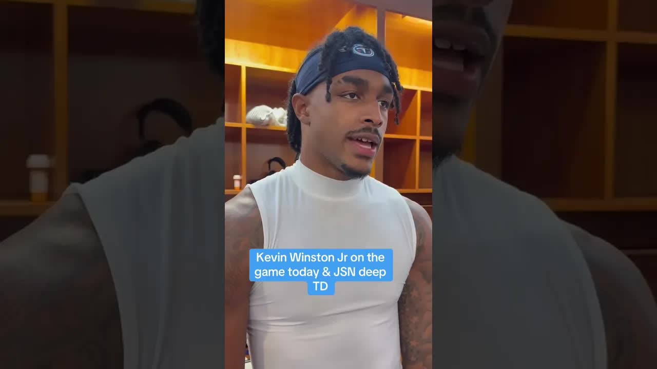 #Titans S Kevin Winston Jr had some good moments today. #jaxonsmithnjigba #atozsports #nflrookies