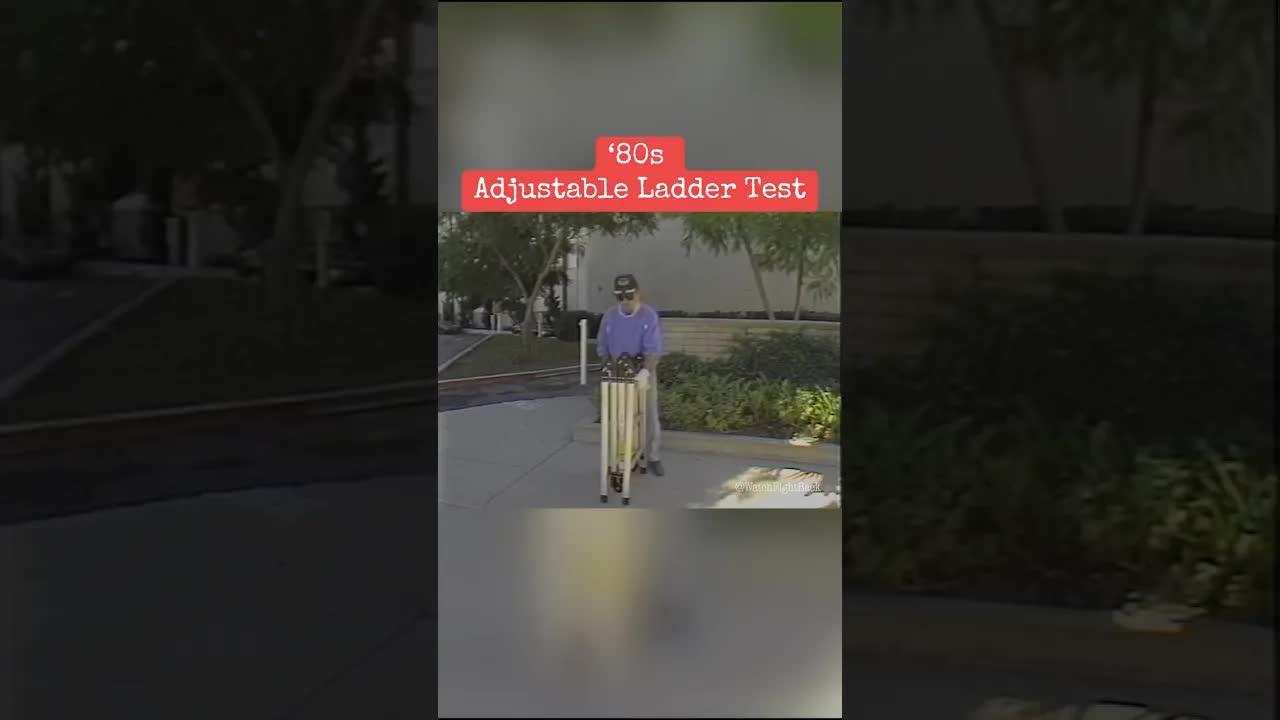 ‘80s Adjustable Ladder Test