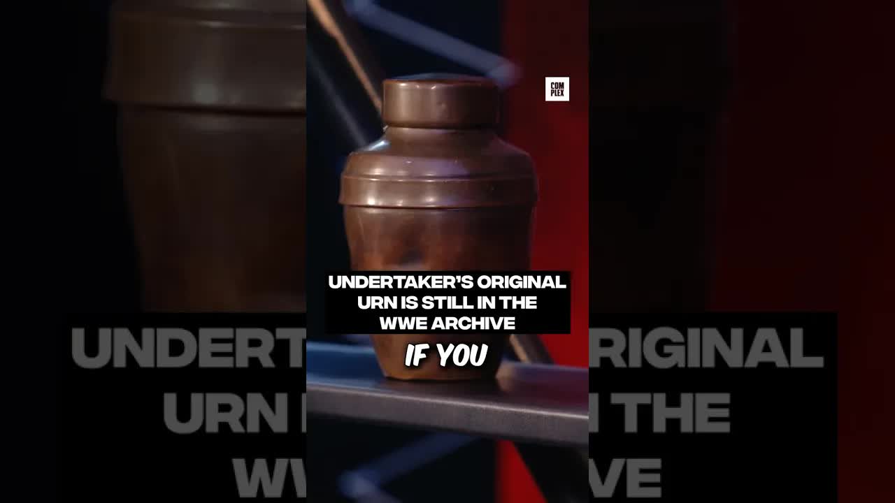 Undertaker's original urn is still in the WWE archive #OnDisplay