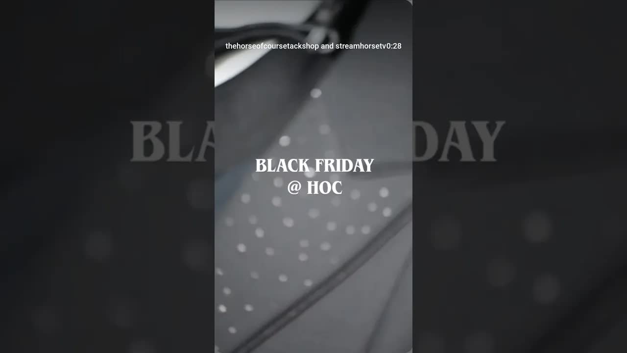 Black Friday is in full swing at The Horse of Course! 🐎🖤🐎