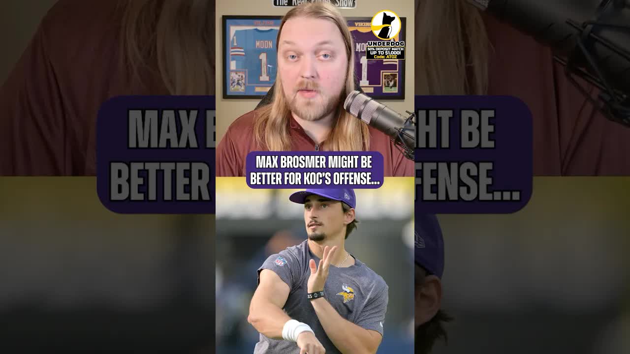 The Brosmer offense could look similar to the Cousins offense. #minnesotavikings #atozsports #nfl