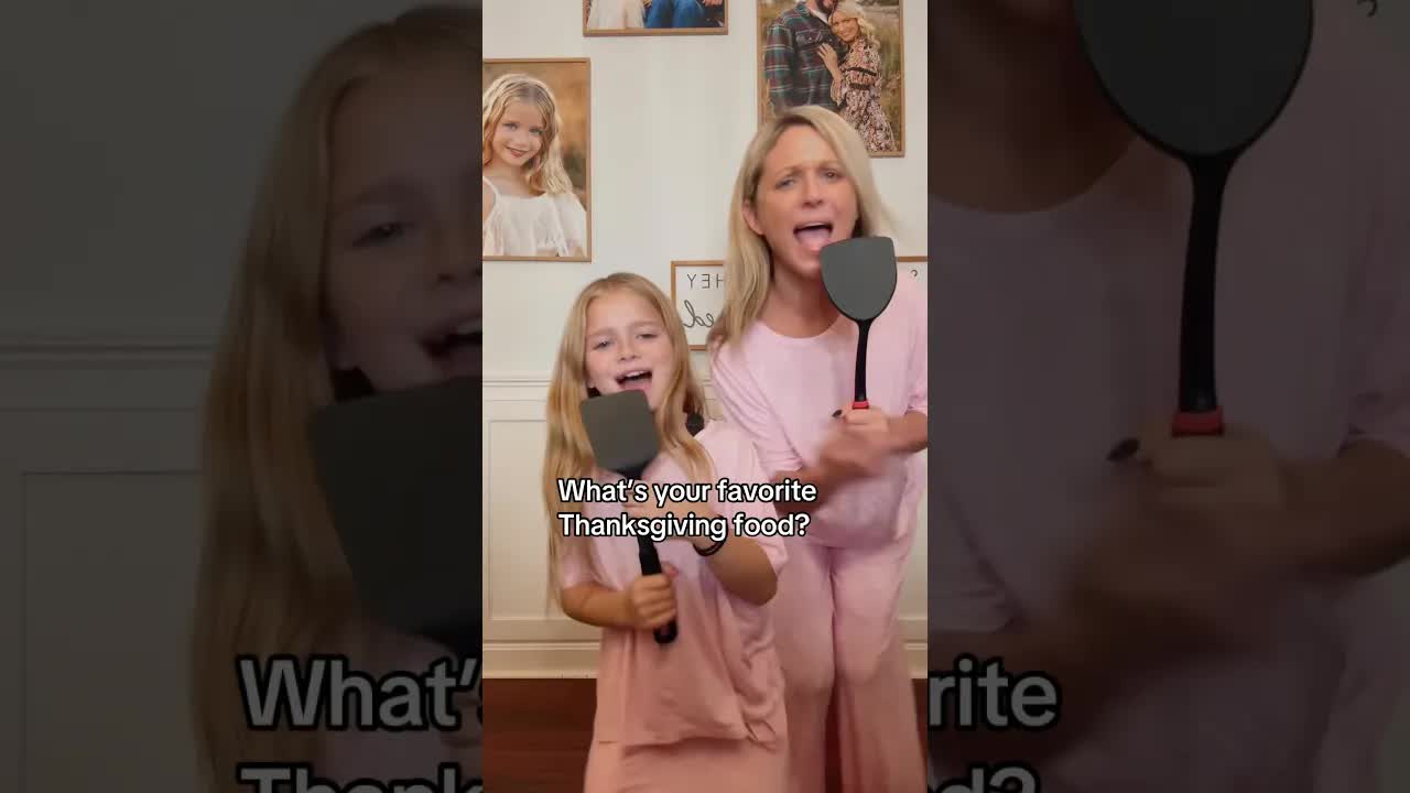 She kept getting stuck! 🤣 Happy Thanksgiving!! 🦃 #momlife #dancetrend #thanksgiving