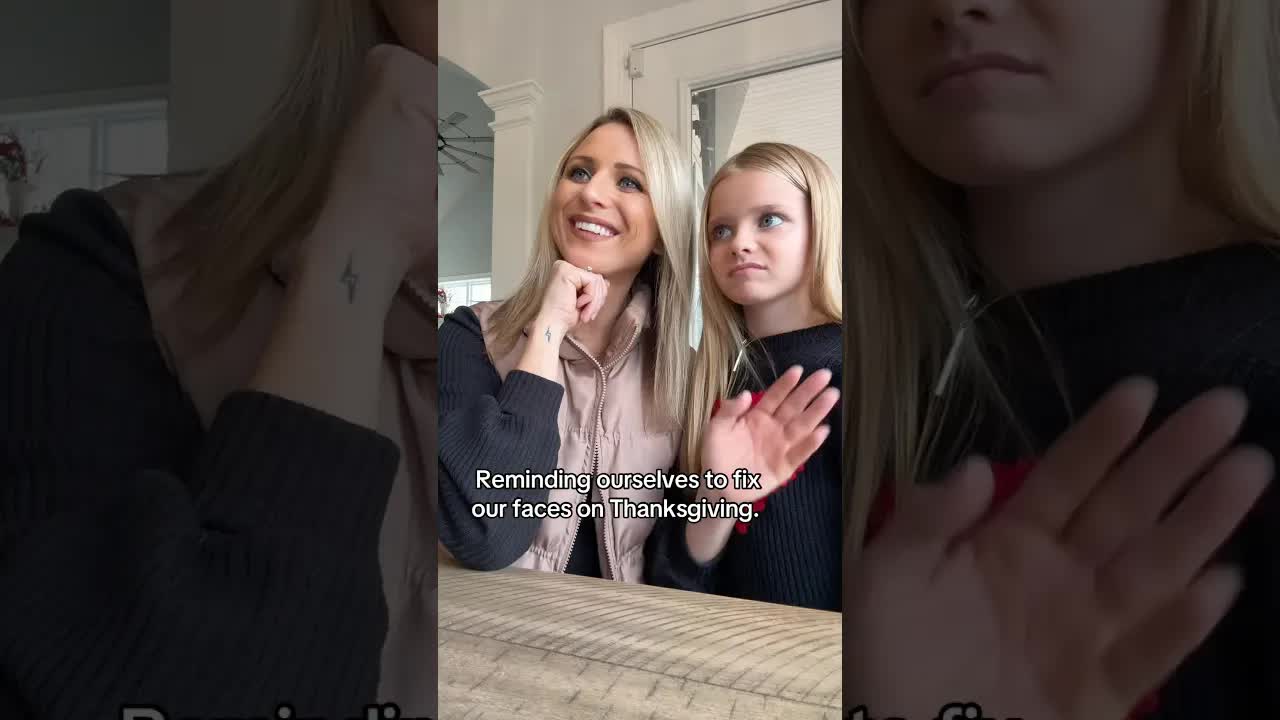 Happy Thanksgiving from us to you! 🤣🦃 #thanksgiving #comedy #momanddaughter