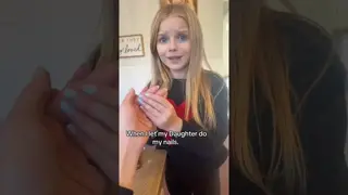 There is no way she messed up my nails! 🤣 #nails #comedy #shorts