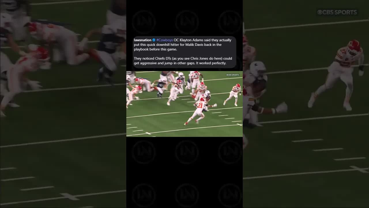#Cowboys OC Klayton Adams said they actually put this quick downhill hitter for Malik Davis
