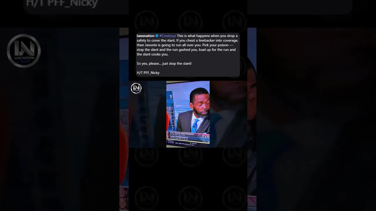 #Cowboys This is what happens when you drop a safety to cover the slant.