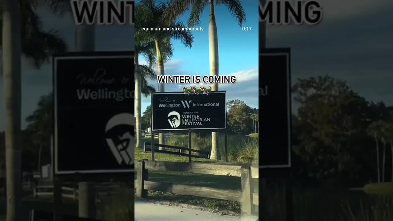 Winter is coming means something totally different to equestrians, especially in Wellington 😂😱🤩🐎🤪☃️