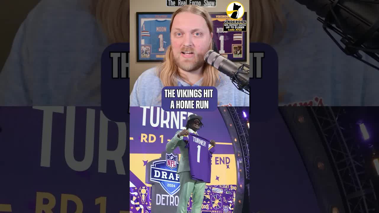 The #Vikings struck gold with Dallas Turner. #minnesotavikings #atozsports #alabamafootball #nfl