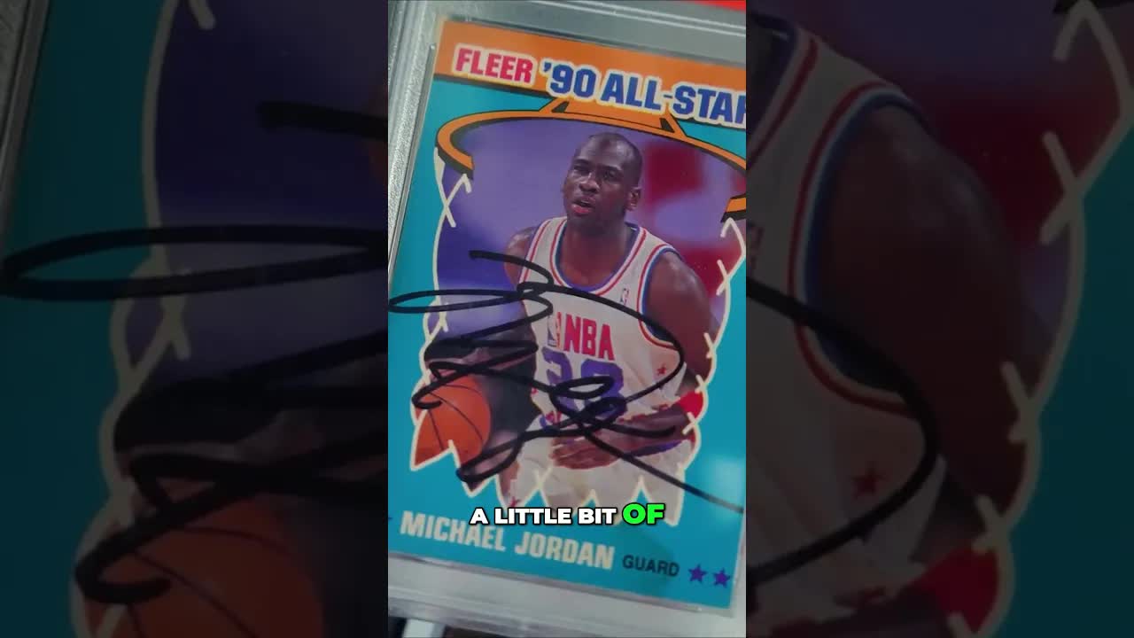 Closing the deal on a $6K 1990 Fleer All-Stars Jordan auto 🤝🐐