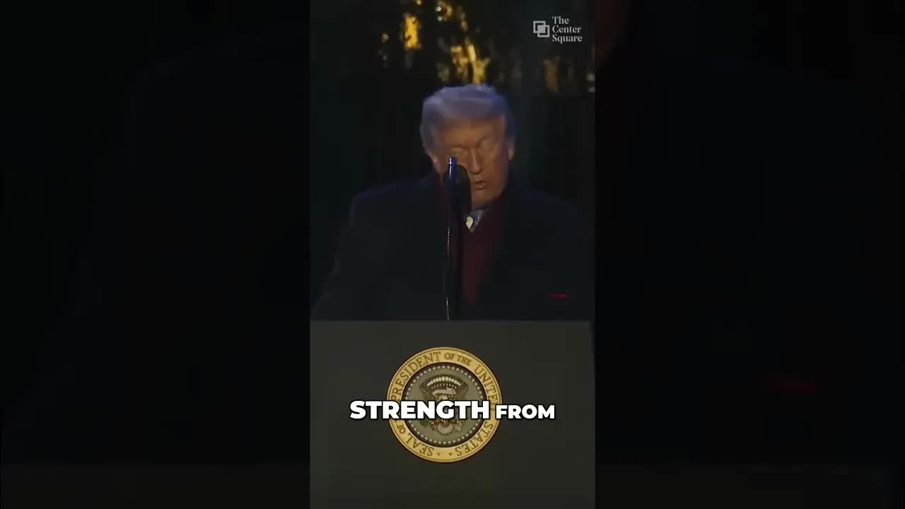 Trump praises faith-based service during Christmas season, voices support for religion