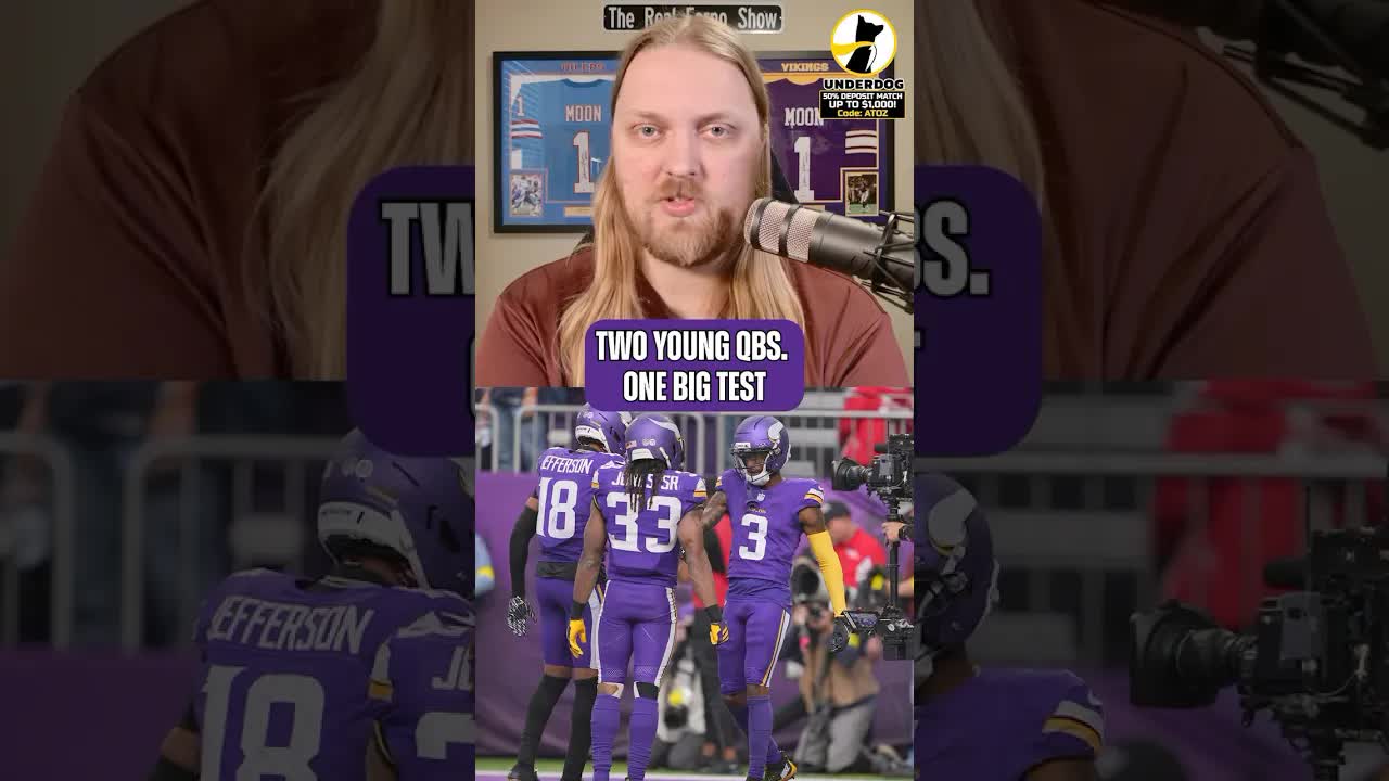 This is not the Vikings/Commanders game we were expecting. Play Underdog with code ATOZ 🔗⬇️ #ad