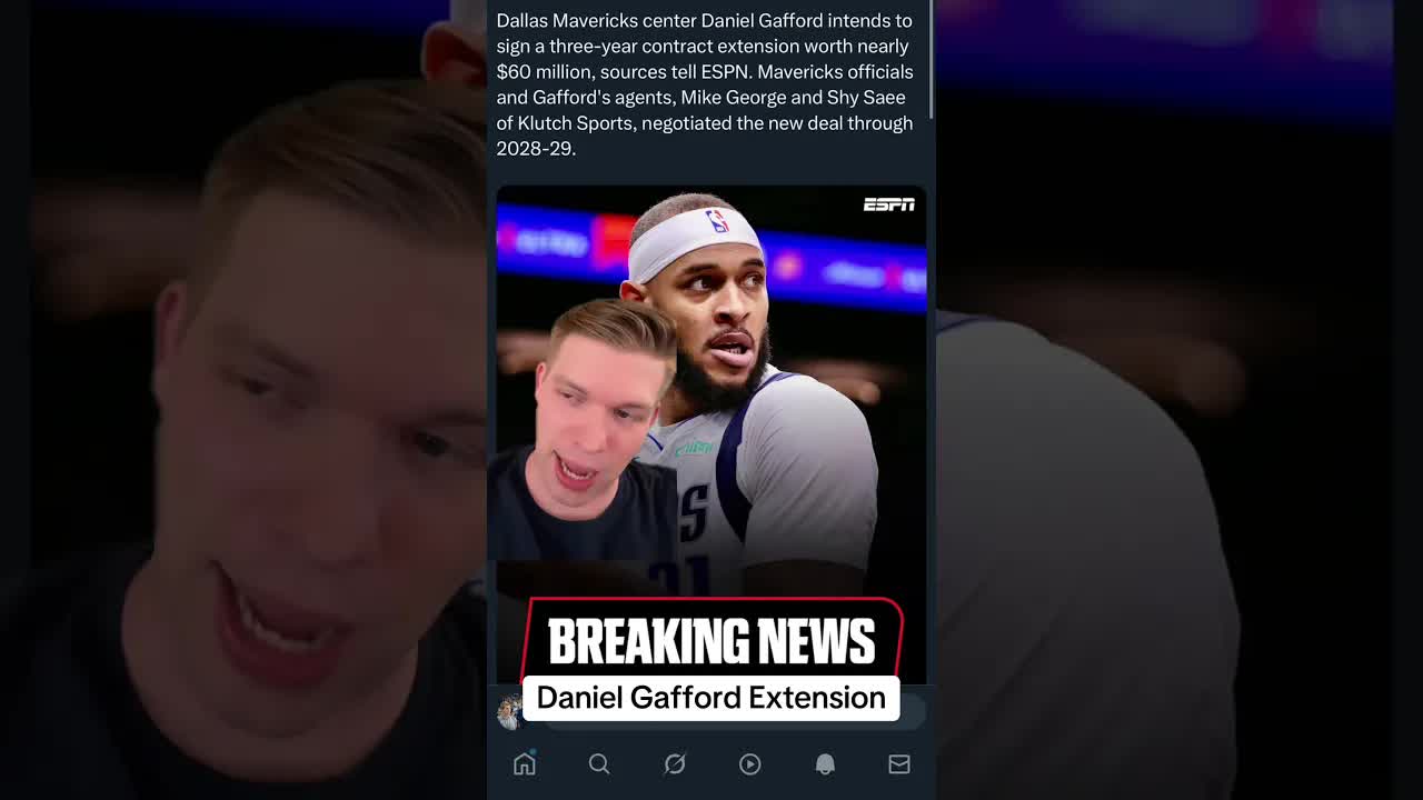 BREAKING: Dallas Mavericks & Daniel Gafford are rumored to agree to an extension #mavs #mavericks