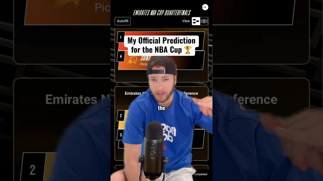 Who I have winning the NBA Cup…