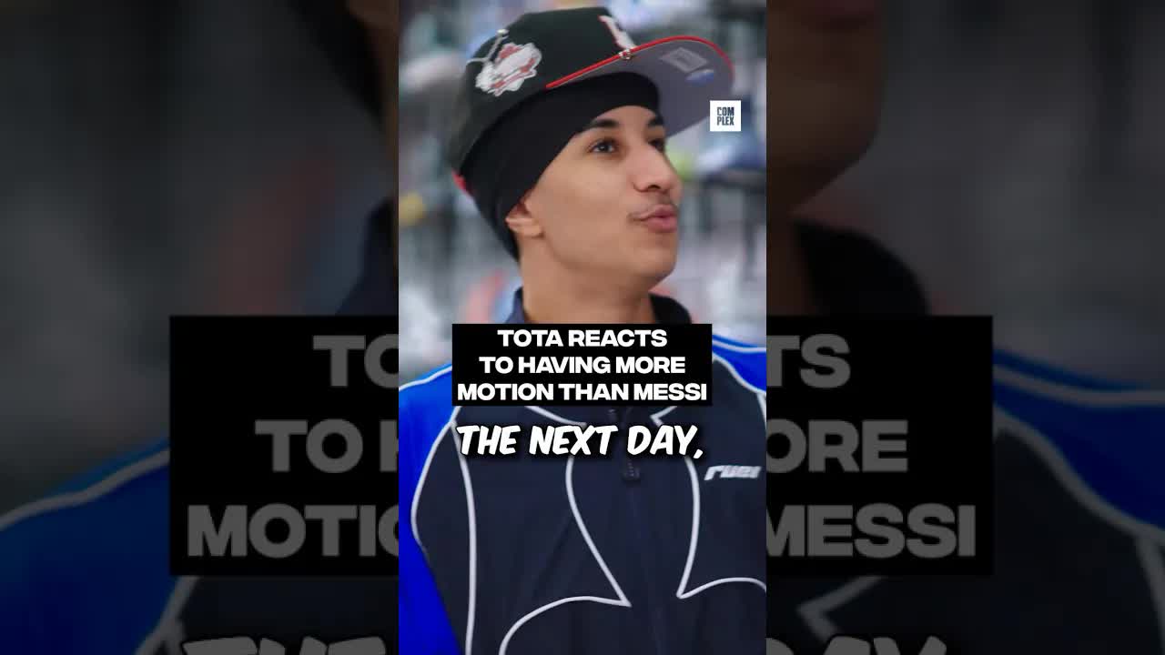 Tota reacts to having more motion than Messi #SneakerShopping