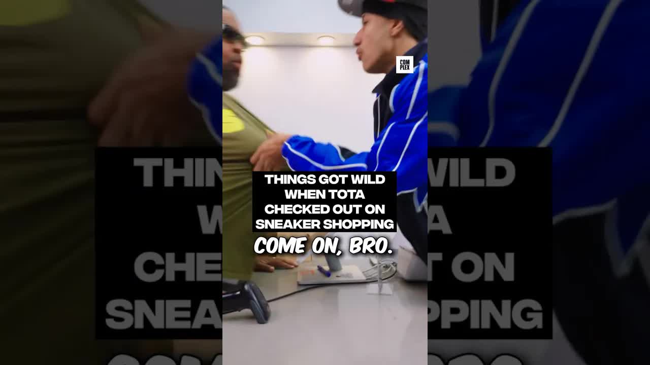 Things got wild when Tota checked out on #SneakerShopping