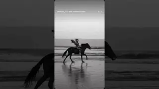 beautiful black & white beach ride 🩶🖤