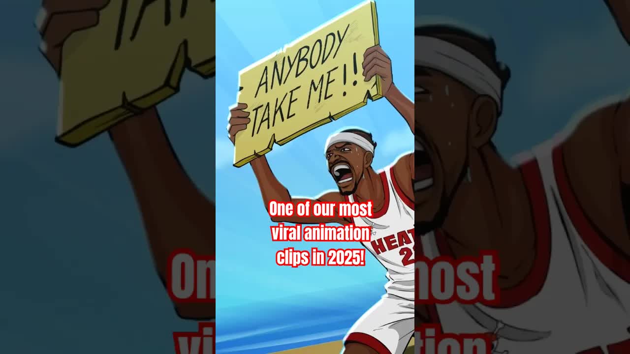 We ranked the top 10 most viral moments in 2025! #shorts #sportsanimation #nbaanimation
