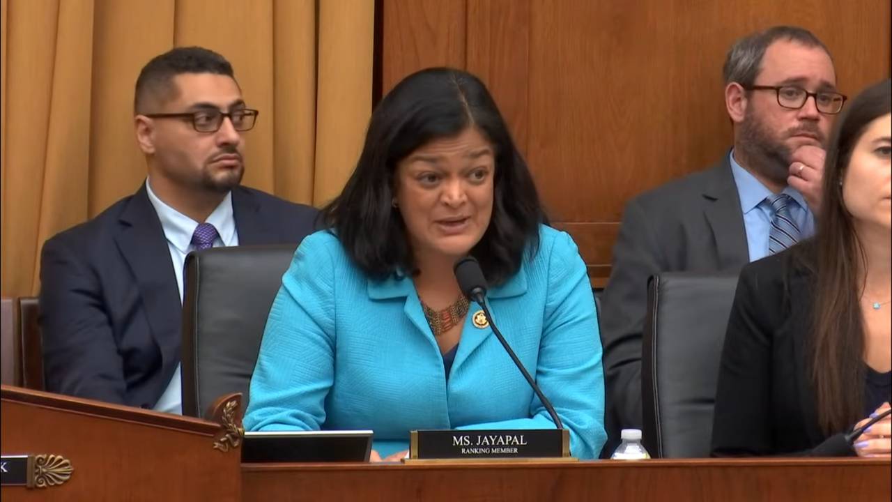 House Judiciary - Rep. Jayapal (D-WA): “Heavily armed, masked men are terrorizing communities”