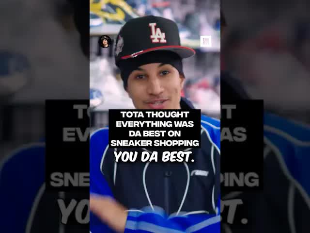 Tota thought everything was da best on #SneakerShopping 😂