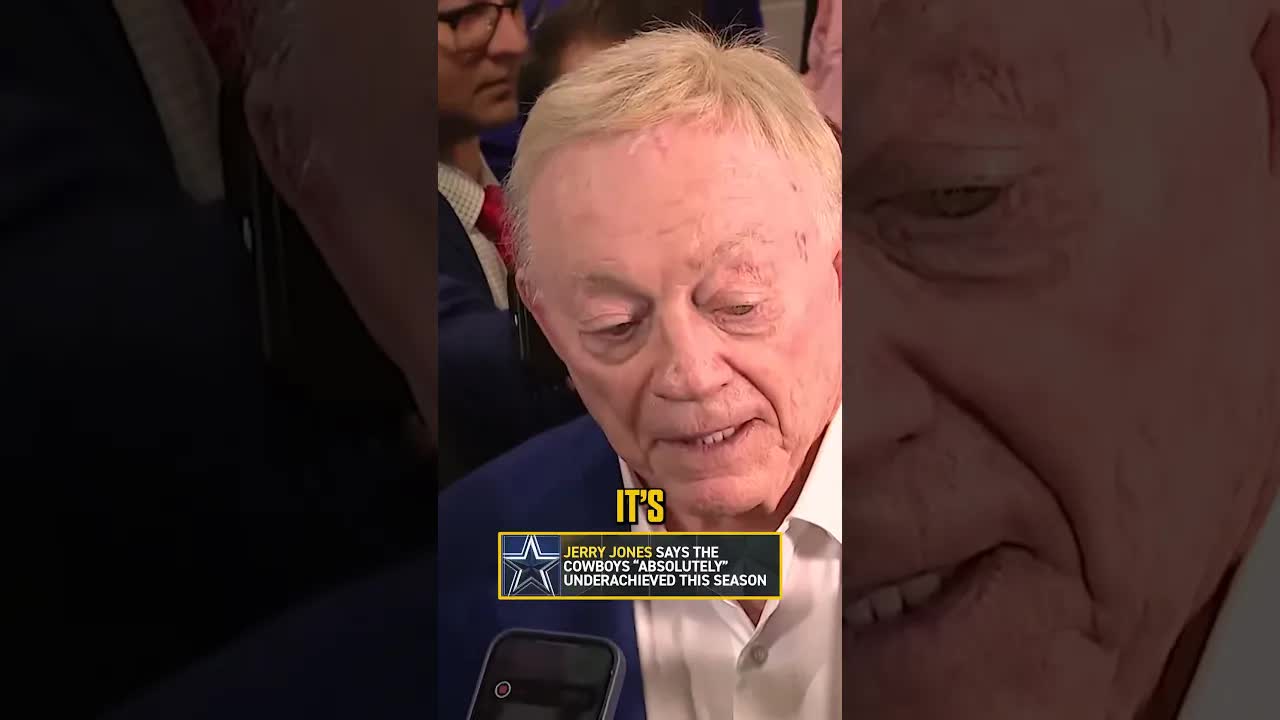 Jerry Jones says everyone with the Cowboys underachieved this season 👀