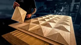 Geometric Woodworking That Doesn't Look Like a Bed (it is)