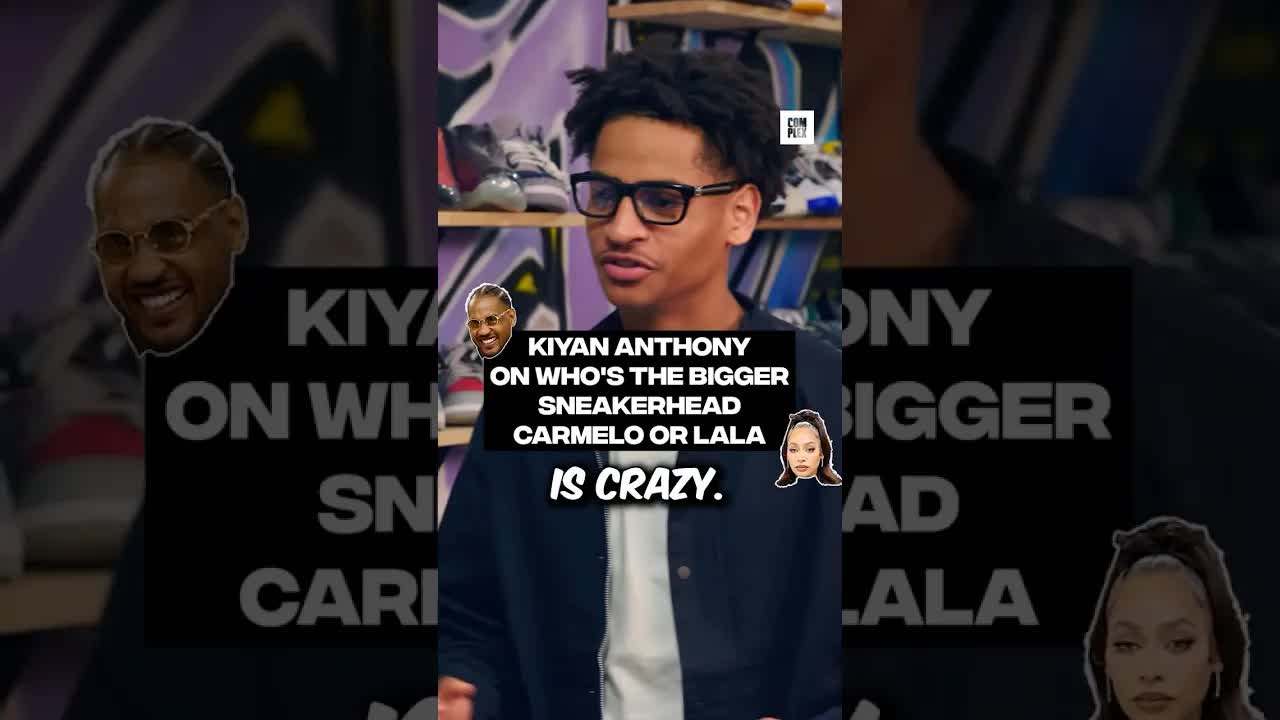 Kiyan says that La La might be the biggest sneakerhead in the Anthony family 👀 #SneakerShopping