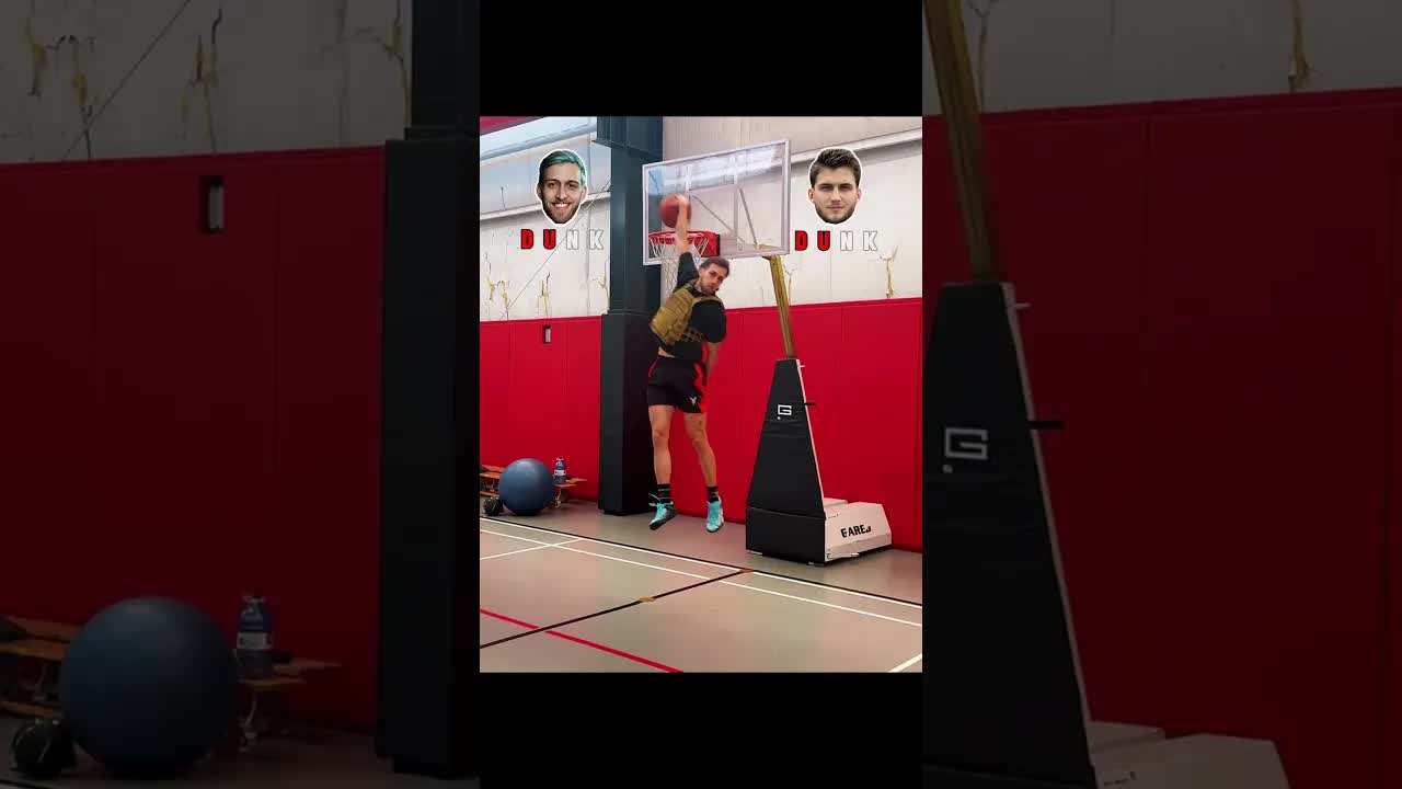 Dunk H.O.R.S.E. vs. My Brother and I Add Weight Every Letter (low rims)