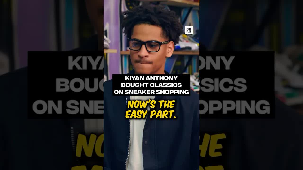 Kiyan Anthony bought classics on #SneakerShopping