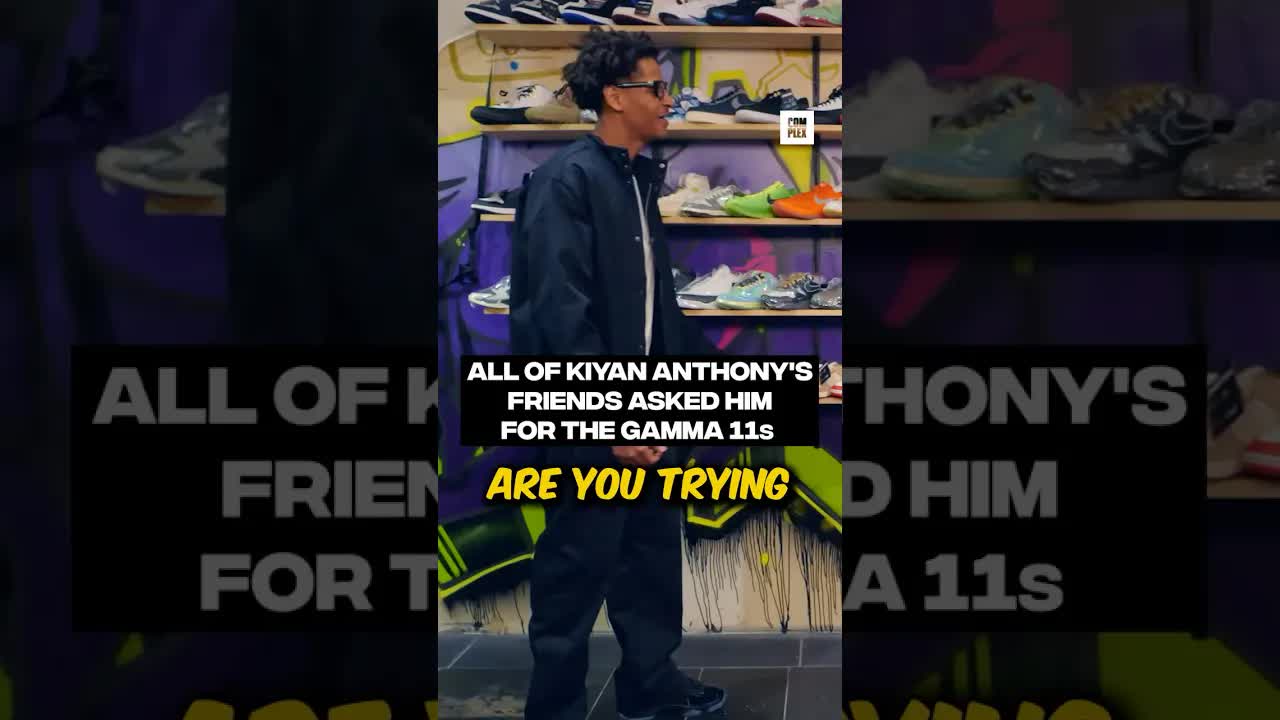 All of Kiyan Anthony's friends asked him for the Gamma 11s #SneakerShopping
