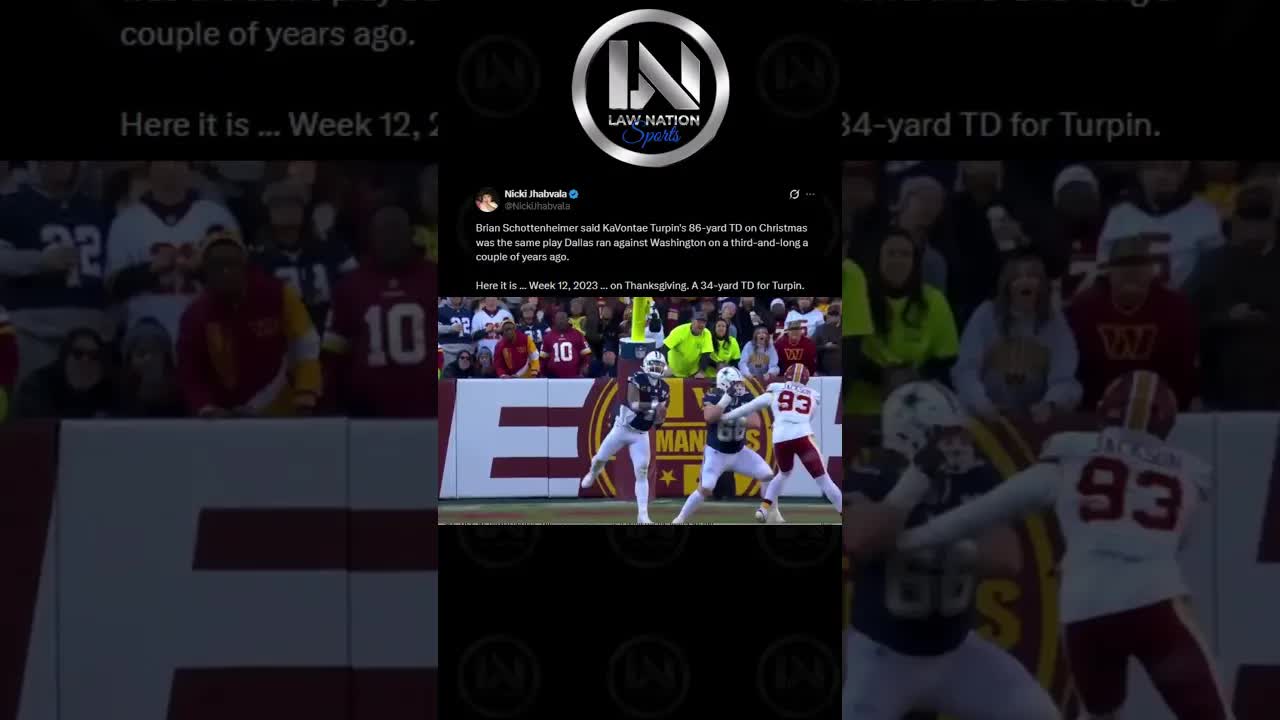 #Cowboys KaVontae Turpin's 86-yard TD on Christmas explained