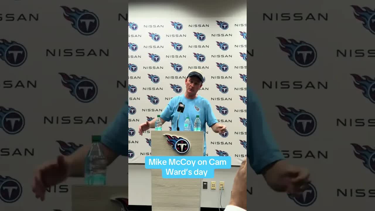 #Titans QB Cam Ward made lots of “wow” plays today. #atozsports #camward #tennesseetitans #nfl