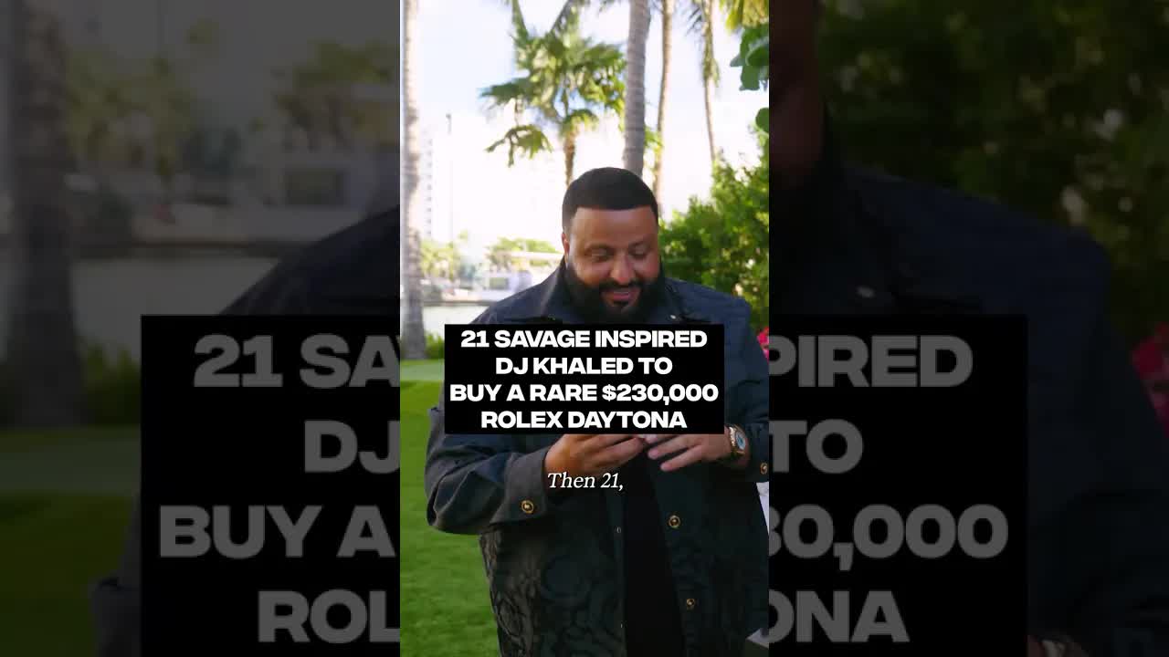 21 Savage inspired DJ Khaled to buy a rare $230,000 Rolex Daytona #OnDisplay