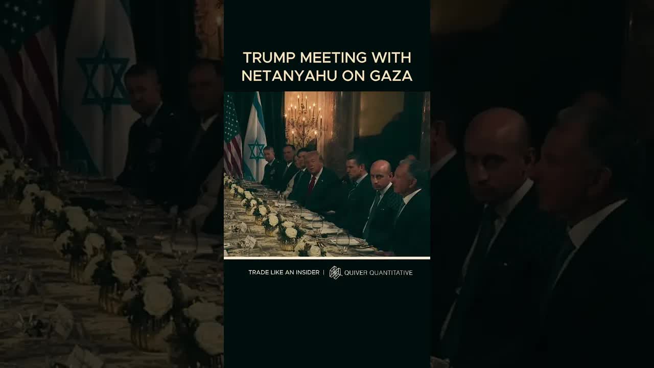 JUST IN: Video from inside Trump's meeting on Gaza at Mar-a-Lago