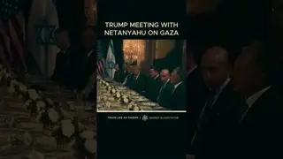 JUST IN: Video from inside Trump's meeting on Gaza at Mar-a-Lago