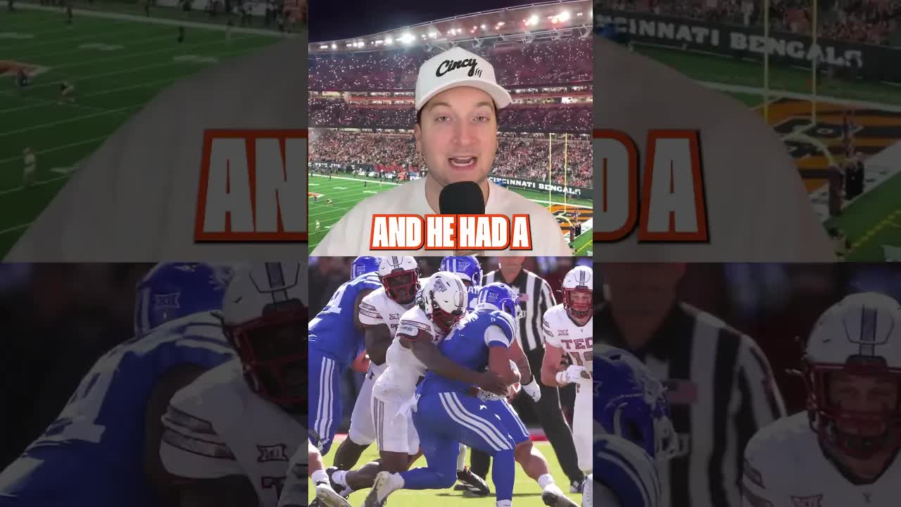 This dude BALLED OUT in the Orange Bowl! #bengals #cincinnati #nfldraft #whodey #fyp #fypシ #shorts