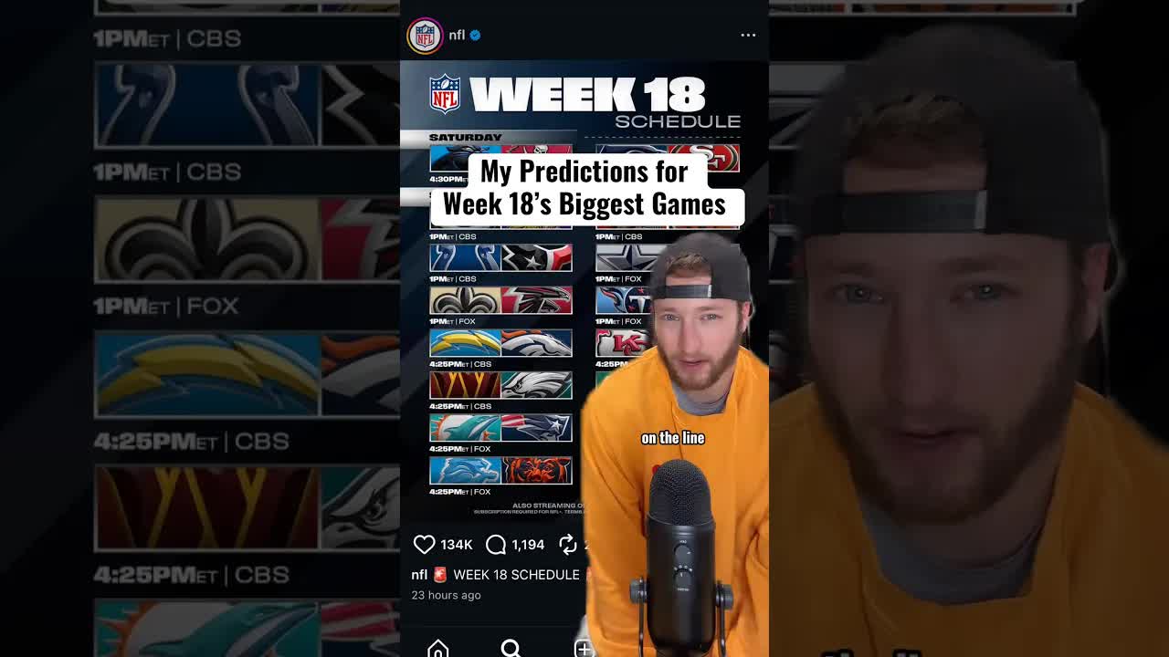 Who I got winning the AFC North and NFC South 🍿