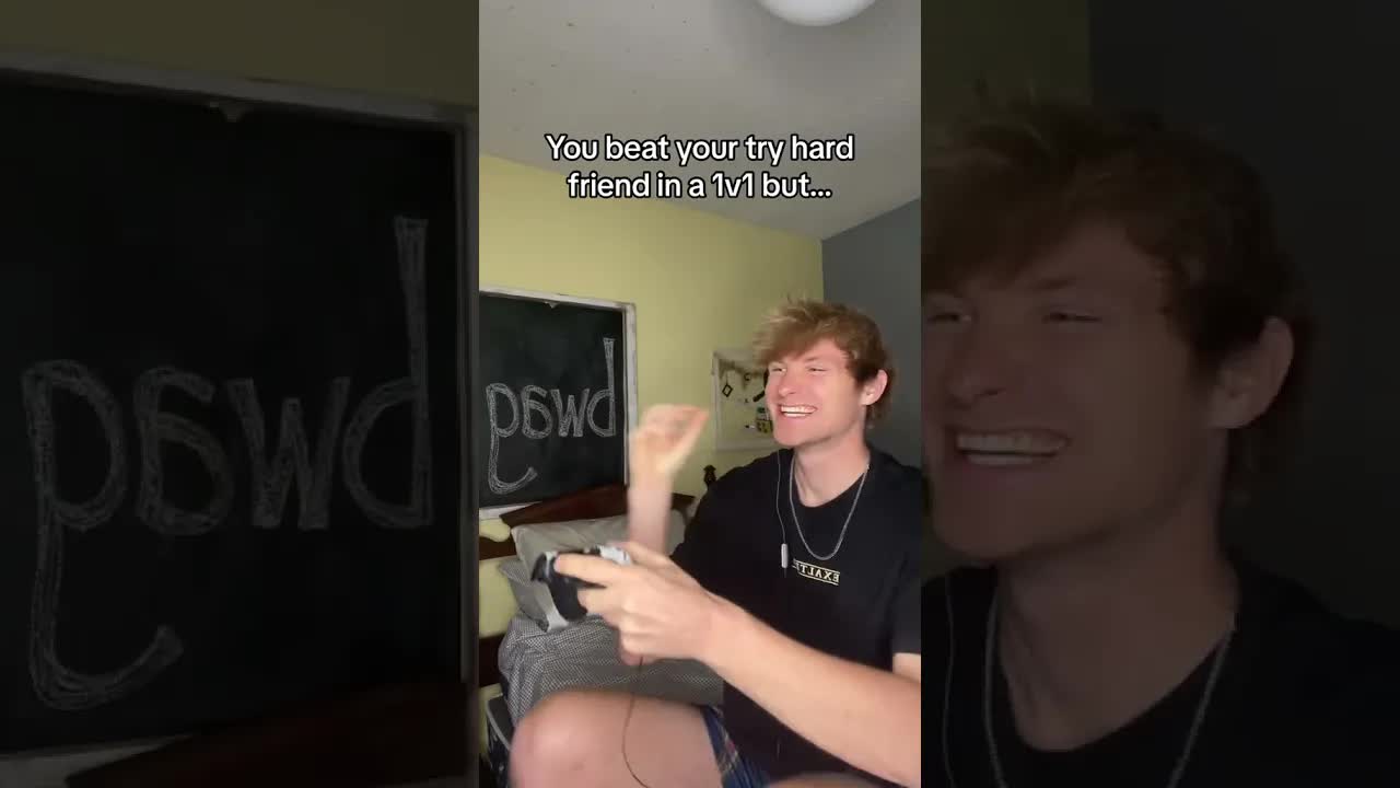When you beat your try hard friend #relatable