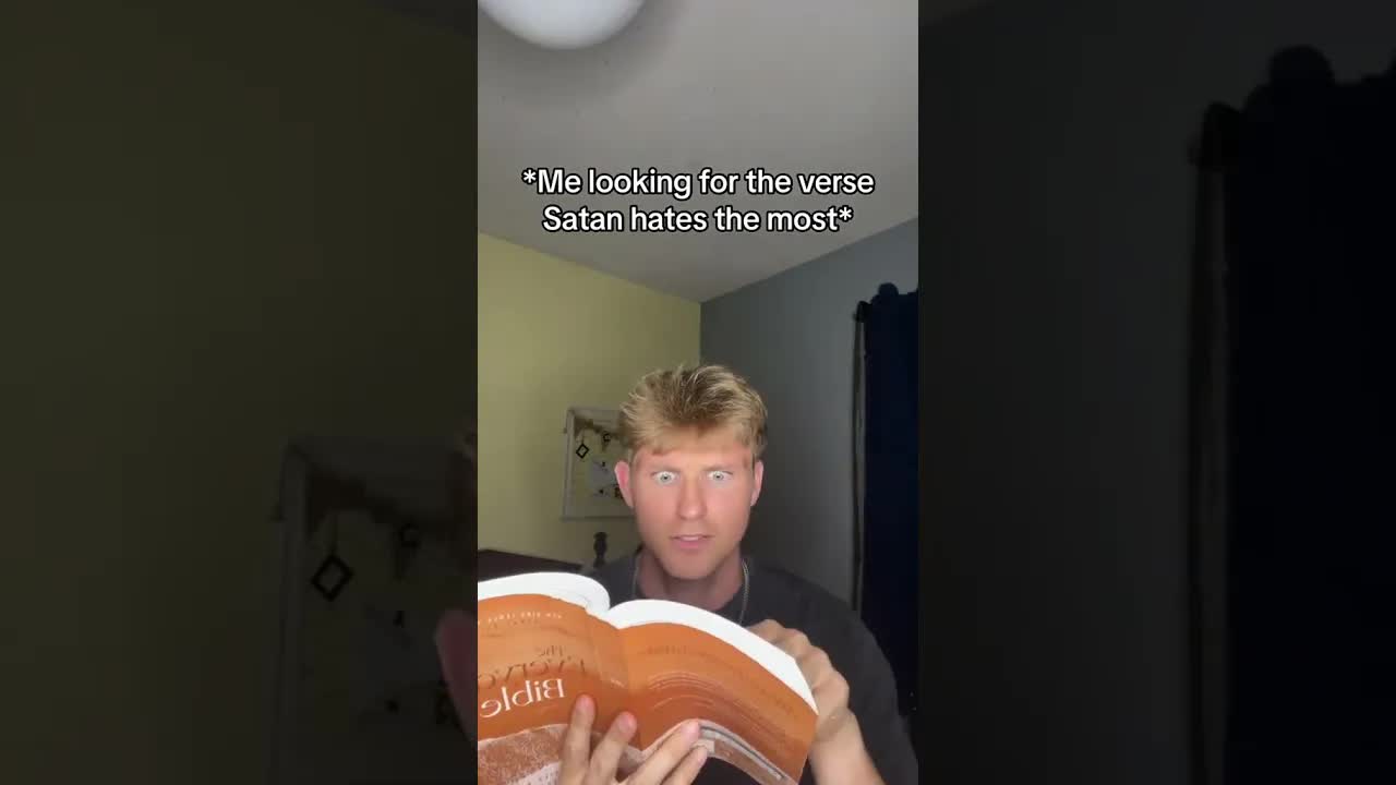 Looking for the verse Satan hates the most #relatable
