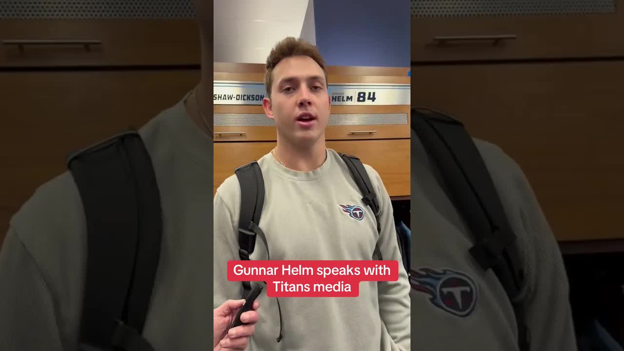 #Titans TE Gunnar Helm is looking forward to an offseason of growth. #tightend #texaslonghorns #nfl