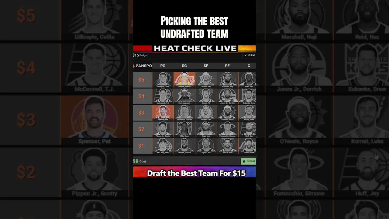 How many games does this undrafted team win?! 😂 #nba